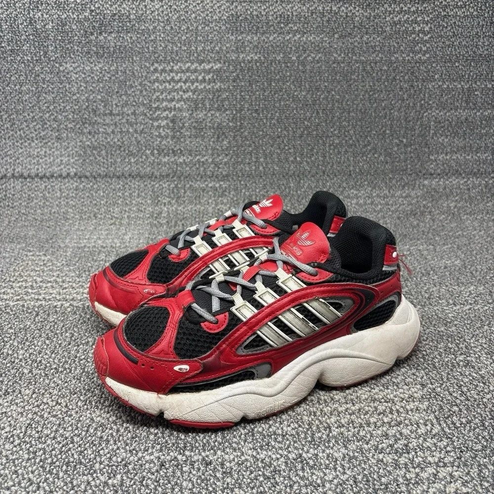Adidas Ozmillen JH7152 Shoes Mens 5.5 Red Black Silver Y2K Chunky Sneakers